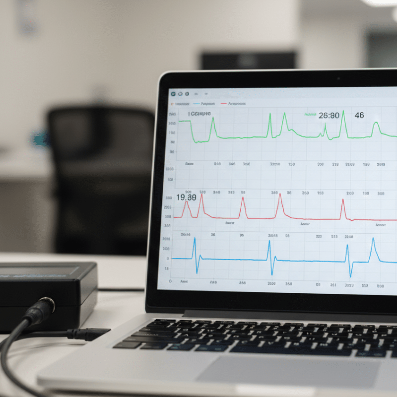 Generic polygraph data on computer_AI image